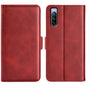 For Sony Xperia 10 IV Dual-side Magnetic Buckle Horizontal Flip Leather Phone Case