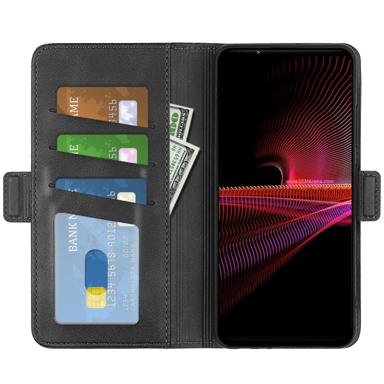 For Sony Xperia 1 IV Dual-side Magnetic Buckle Leather Phone Case