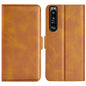 For Sony Xperia 1 IV Dual-side Magnetic Buckle Leather Phone Case