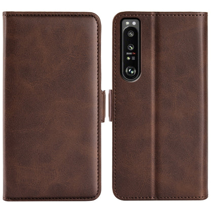 For Sony Xperia 1 IV Dual-side Magnetic Buckle Leather Phone Case