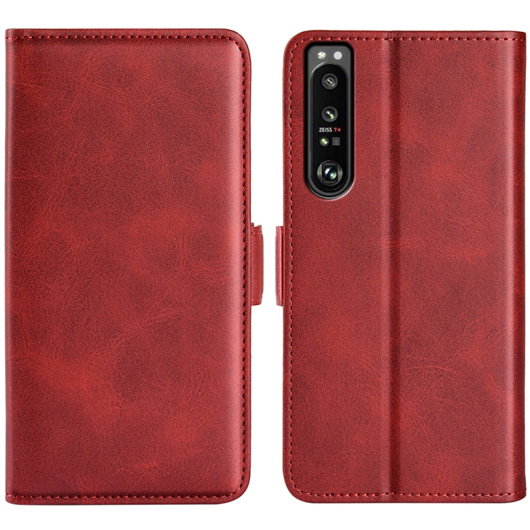 For Sony Xperia 1 IV Dual-side Magnetic Buckle Leather Phone Case