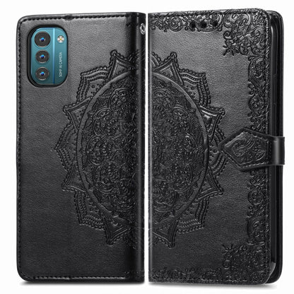 Mandala Flower Embossed Flip Leather Phone Case