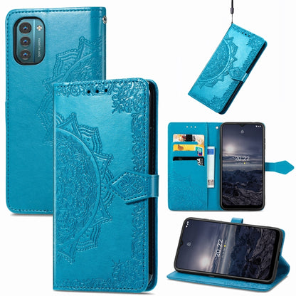 Mandala Flower Embossed Flip Leather Phone Case