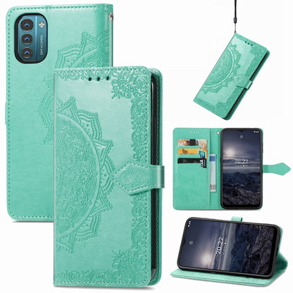 Mandala Flower Embossed Flip Leather Phone Case