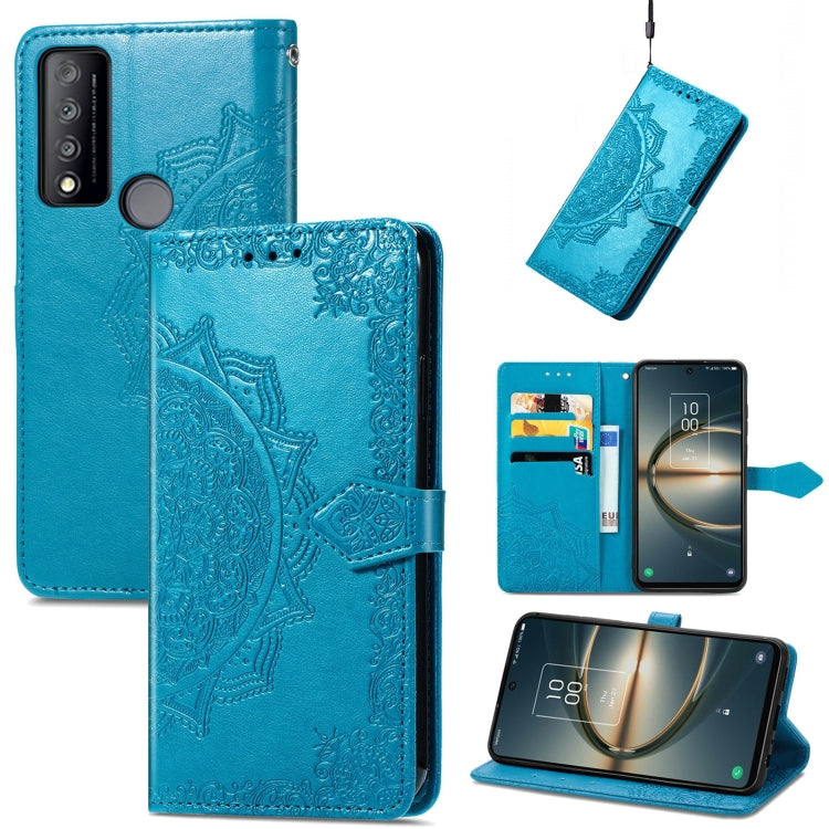 Mandala Flower Embossed Flip Leather Phone Case