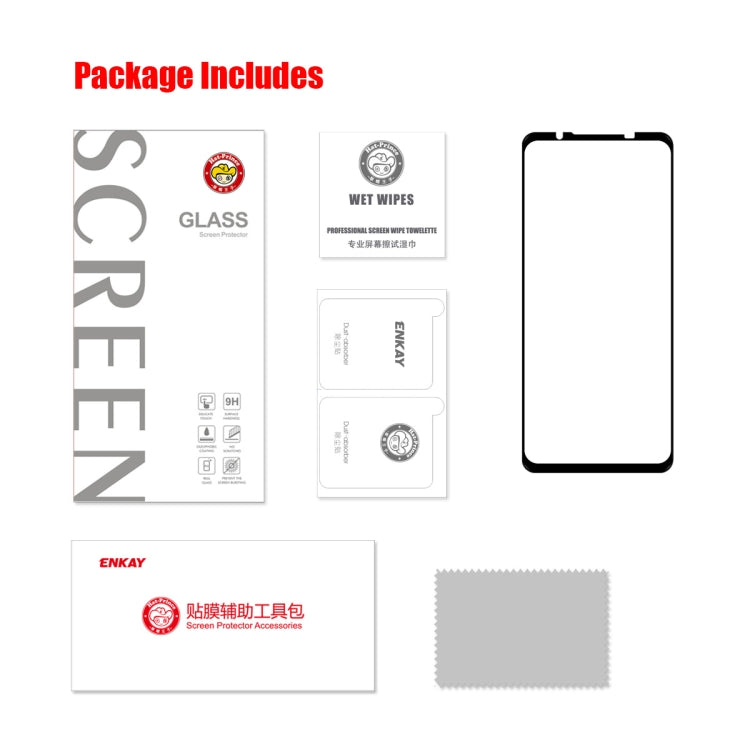 For ZTE Nubia Red Magic 7 ENKAY Full Glue 0.26mm 9H 2.5D Tempered Glass Full Film, For ZTE Nubia Red Magic 7(1 PC), For ZTE Nubia Red Magic 7(2 PCS), For ZTE Nubia Red Magic 7(5 PCS), For ZTE Nubia Red Magic 7(10 PCS)