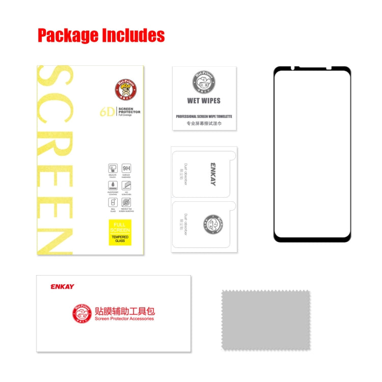For ZTE Nubia Red Magic 7 ENKAY 6D Full Glue Tempered Glass Full Film, For ZTE Nubia Red Magic 7(1 PC), For ZTE Nubia Red Magic 7(2 PCS), For ZTE Nubia Red Magic 7(5 PCS)