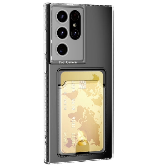 Card Bag Shockproof Transparent Phone Case, For Samsung Galaxy S22 Ultra 5G, For Samsung Galaxy S22+ 5G, For Samsung Galaxy S22 5G, For Samsung Galaxy S21 FE 5G, For Samsung Galaxy S21 Ultra 5G, For Samsung Galaxy S21+ 5G, For Samsung Galaxy S21 5G