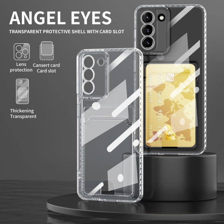 Card Bag Shockproof Transparent Phone Case, For Samsung Galaxy S22 Ultra 5G, For Samsung Galaxy S22+ 5G, For Samsung Galaxy S22 5G, For Samsung Galaxy S21 FE 5G, For Samsung Galaxy S21 Ultra 5G, For Samsung Galaxy S21+ 5G, For Samsung Galaxy S21 5G    ...