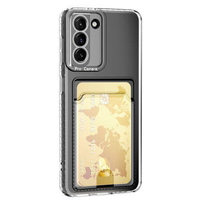 Card Bag Shockproof Transparent Phone Case, For Samsung Galaxy S22 Ultra 5G, For Samsung Galaxy S22+ 5G, For Samsung Galaxy S22 5G, For Samsung Galaxy S21 FE 5G, For Samsung Galaxy S21 Ultra 5G, For Samsung Galaxy S21+ 5G, For Samsung Galaxy S21 5G    ...