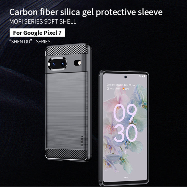 MOFI Gentleness Series Brushed Texture Carbon Fiber TPU Phone Case