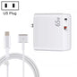 PD-65W USB-C / Type-C + QC3. 0 USB Laptop Charging Adapter + 1.8m USB-C / Type-C to MagSafe 2 / T Head Data Cable, US Plug, MagSafe 2 / T Cable, US Plug