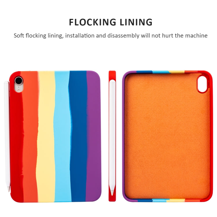 Liquid Silicone Magnetic Pen Function Tablet Case for iPad mini 6