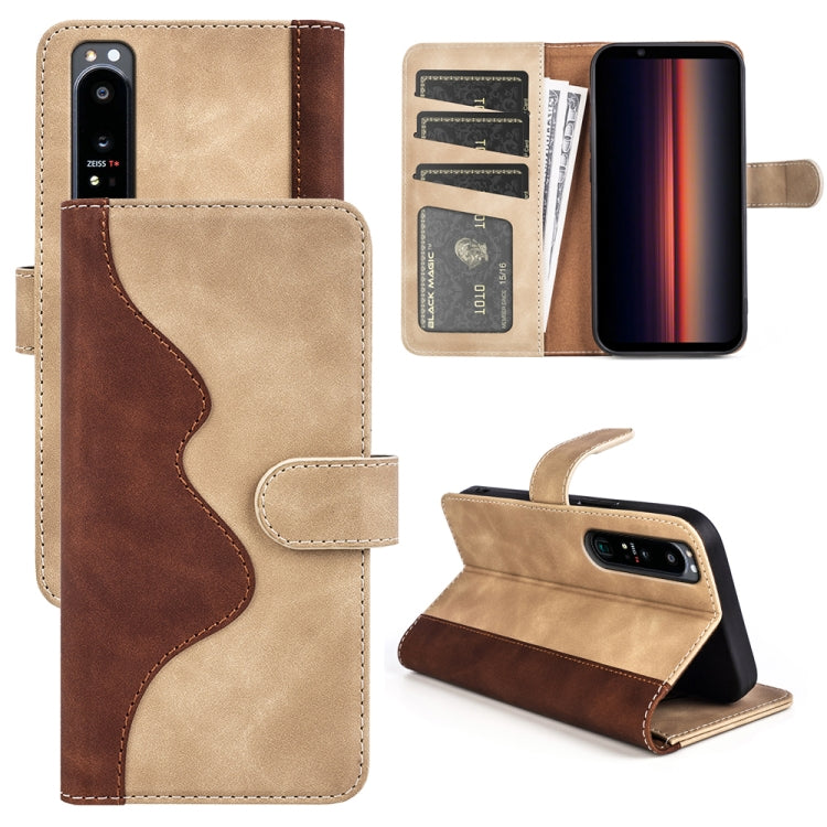Stitching Horizontal Flip Leather Phone Case, For Sony Xperia 10 IV, For Sony Xperia 1 IV