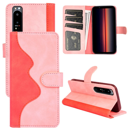 Stitching Horizontal Flip Leather Phone Case, For Sony Xperia 10 IV, For Sony Xperia 1 IV