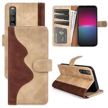 Stitching Horizontal Flip Leather Phone Case, For Sony Xperia 10 IV, For Sony Xperia 1 IV