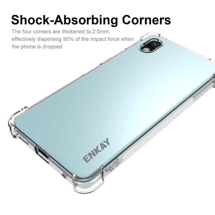 For Sony Xperia Ace III ENKAY Clear TPU Shockproof Phone Case