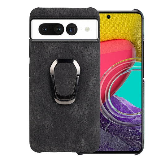 For Google Pixel 7 Ring Holder PU Phone Case