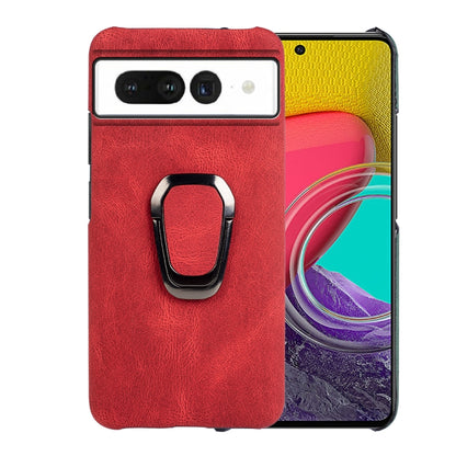 For Google Pixel 7 Ring Holder PU Phone Case