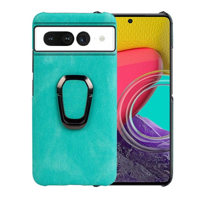 For Google Pixel 7 Ring Holder PU Phone Case