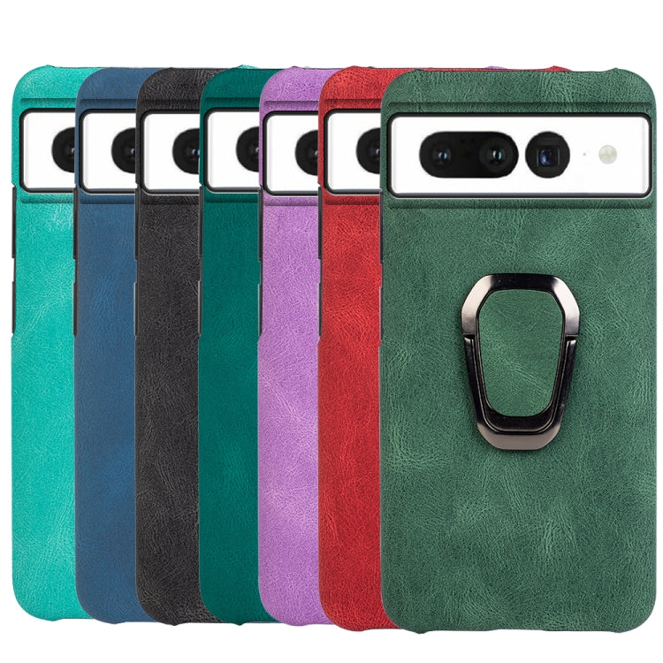 For Google Pixel 7 Ring Holder PU Phone Case