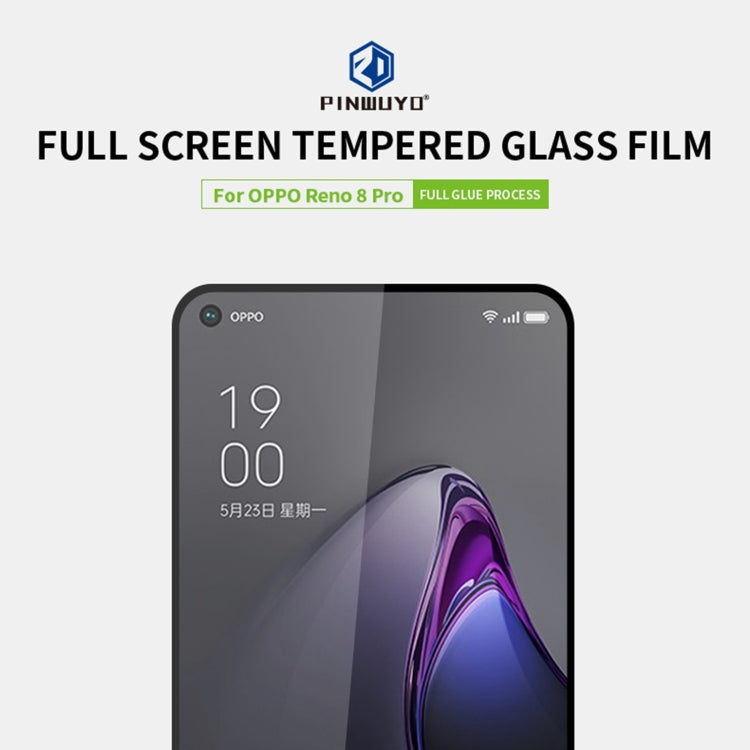 PINWUYO 9H 2.5D Full Screen Tempered Glass Film