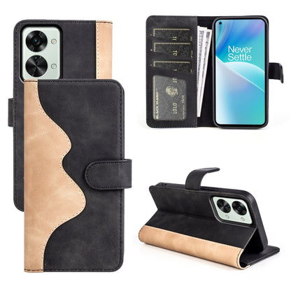 For OnePlus Nord 2T 5G Stitching Horizontal Flip Leather Phone Case, For OnePlus Nord 2T 5G