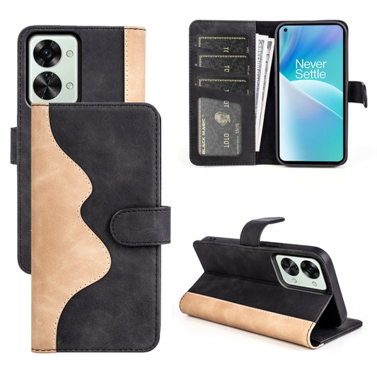 For OnePlus Nord 2T 5G Stitching Horizontal Flip Leather Phone Case