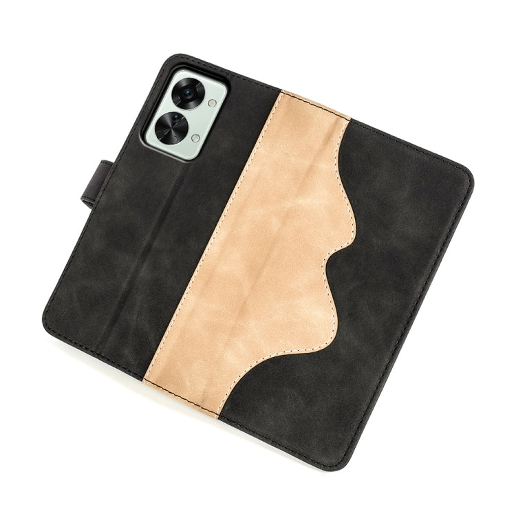For OnePlus Nord 2T 5G Stitching Horizontal Flip Leather Phone Case, For OnePlus Nord 2T 5G
