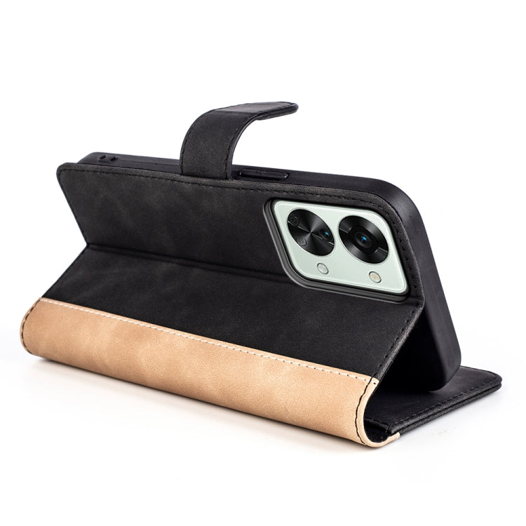 For OnePlus Nord 2T 5G Stitching Horizontal Flip Leather Phone Case, For OnePlus Nord 2T 5G