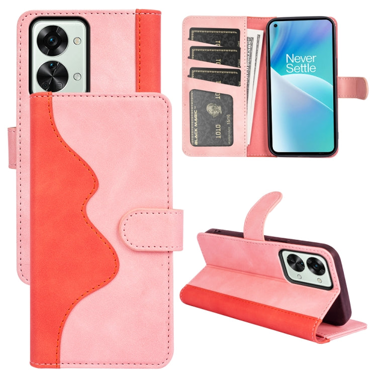 For OnePlus Nord 2T 5G Stitching Horizontal Flip Leather Phone Case, For OnePlus Nord 2T 5G