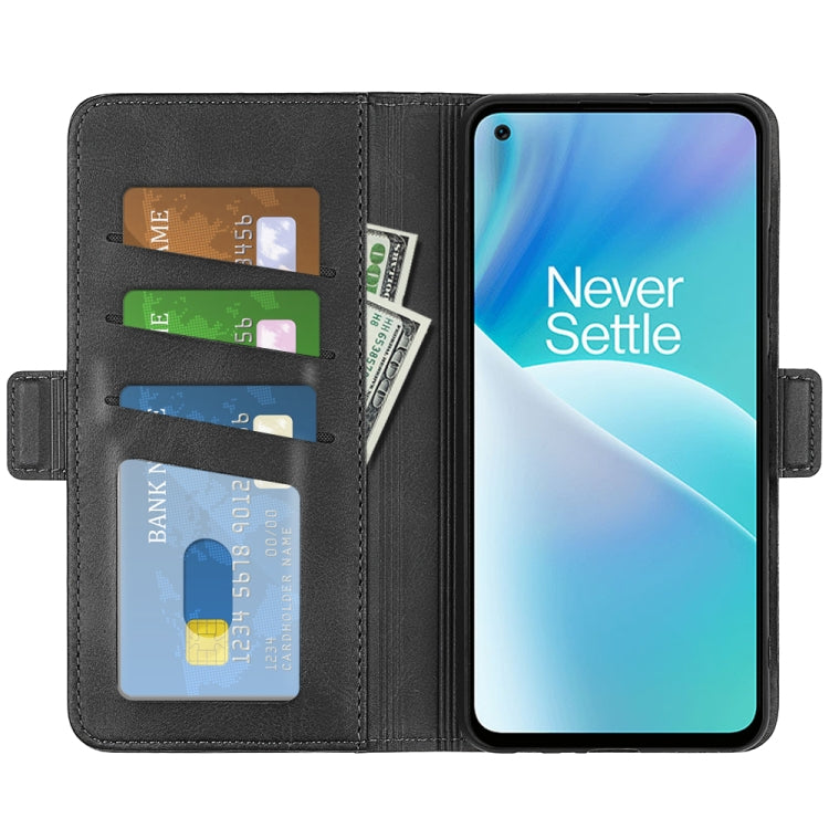 For OnePlus Nord 2T 5G Dual-side Magnetic Buckle Flip Leather Phone Case