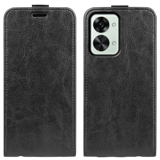 For OnePlus Nord 2T 5G R64 Texture Vertical Flip Leather Phone Case