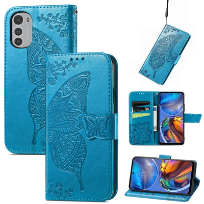 Butterfly Love Flower Embossed Flip Leather Phone Case