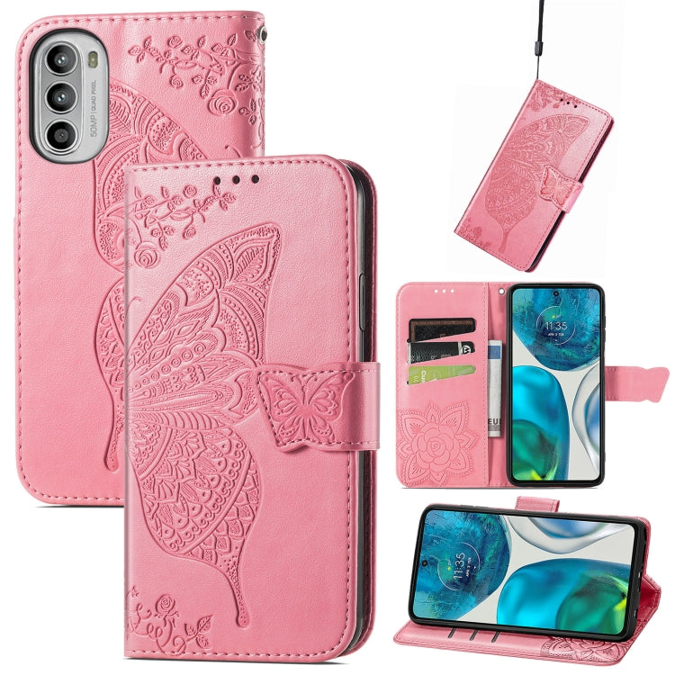 Butterfly Love Flower Embossed Flip Leather Phone Case