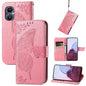 Butterfly Love Flower Embossed Flip Leather Phone Case, For OnePlus N20 5G