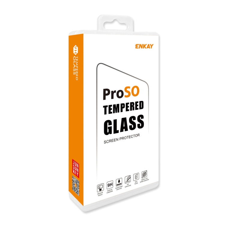 For OnePlus 10R ENKAY Hat-Prince 6D Full Glue Tempered Glass Full Film