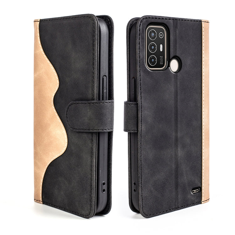 For ZTE Blade A52 Stitching Horizontal Flip Leather Phone Case