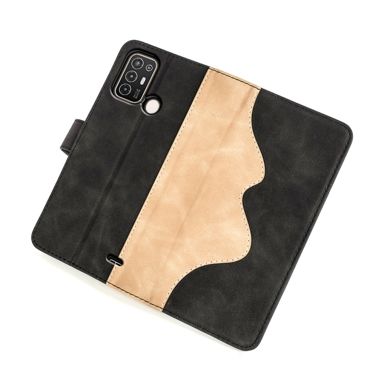 For ZTE Blade A52 Stitching Horizontal Flip Leather Phone Case