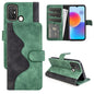 For ZTE Blade A52 Stitching Horizontal Flip Leather Phone Case