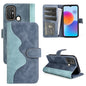 For ZTE Blade A52 Stitching Horizontal Flip Leather Phone Case