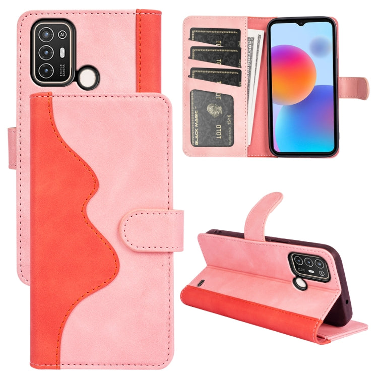 For ZTE Blade A52 Stitching Horizontal Flip Leather Phone Case