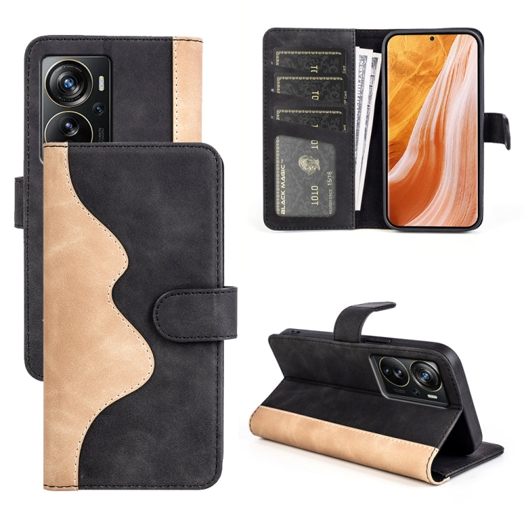 For ZTE Axon 40 Pro Stitching Horizontal Flip Leather Phone Case