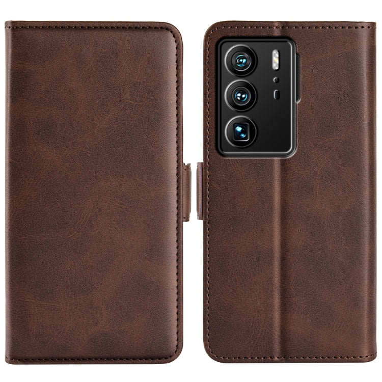 For ZTE Axon 40 Ultra Dual-side Magnetic Buckle Leather Phone Case, For ZTE Axon 40 Ultra