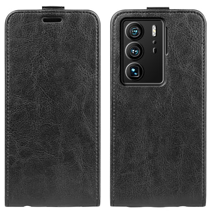 For ZTE Axon 40 Ultra R64 Texture Vertical Flip Leather Phone Case