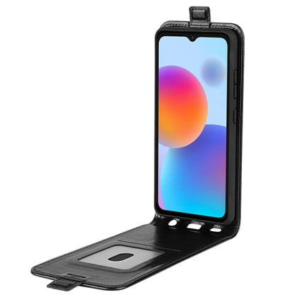 For ZTE Blade A52 R64 Texture Vertical Flip Leather Phone Case, For ZTE Blade A52