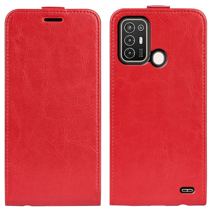 For ZTE Blade A52 R64 Texture Vertical Flip Leather Phone Case, For ZTE Blade A52