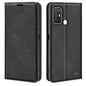 For ZTE Blade A52 Retro-skin Magnetic Suction Leather Phone Case