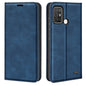 For ZTE Blade A52 Retro-skin Magnetic Suction Leather Phone Case