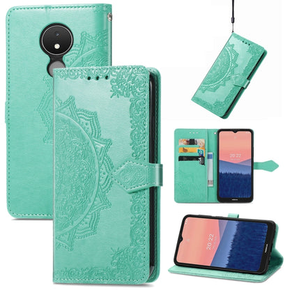 Mandala Flower Embossed Horizontal Flip Leather Phone Case